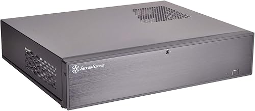 Silverstone Milo ML04 Puerta delantera de aluminio/cuerpo de acero Micro ATX Media Center/HTPC Case, SST-ML04B