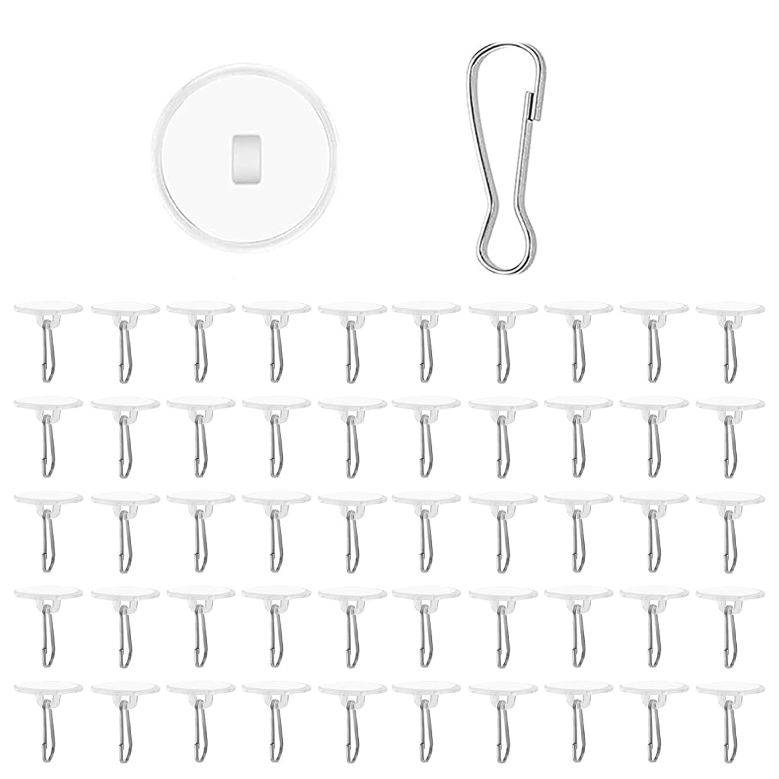 KTGUK 1 Set Sticky Hooks,Self Adhesive Hooks,Self-Adhesive Heavy-Duty Sticky Hook,Circular Wall Hook,Drill-Free Hanging Accessory,Suspended Ceiling Hooks,Suitable for Indoor and Outdoor Plants