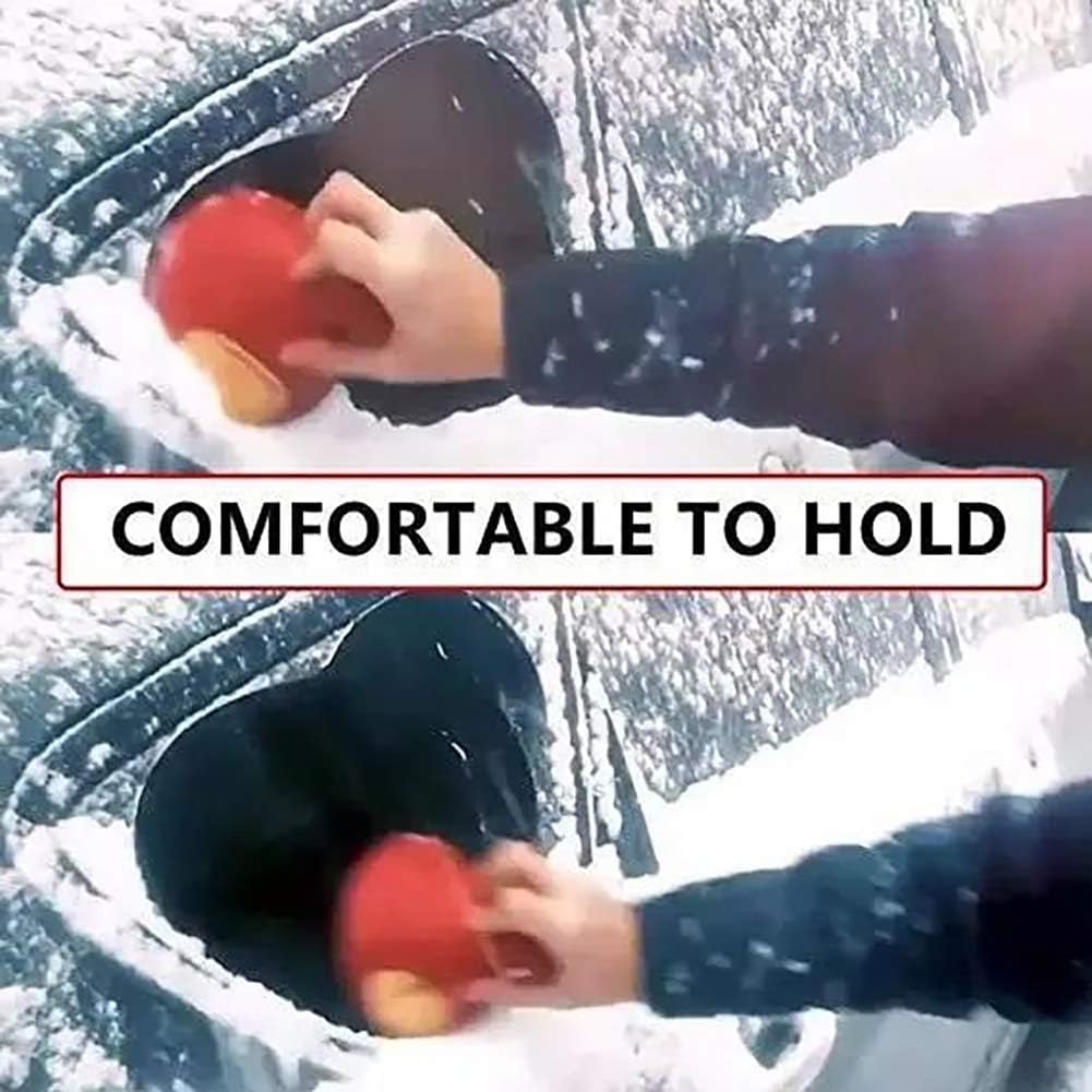 4 Pack Magic Round Windshield Ice Scraper, Newest Magical Cone Shaped Car Windshield Ice Scraper Remover Funnel Car Snow Removal Shovel Tool for Car Bus Truck