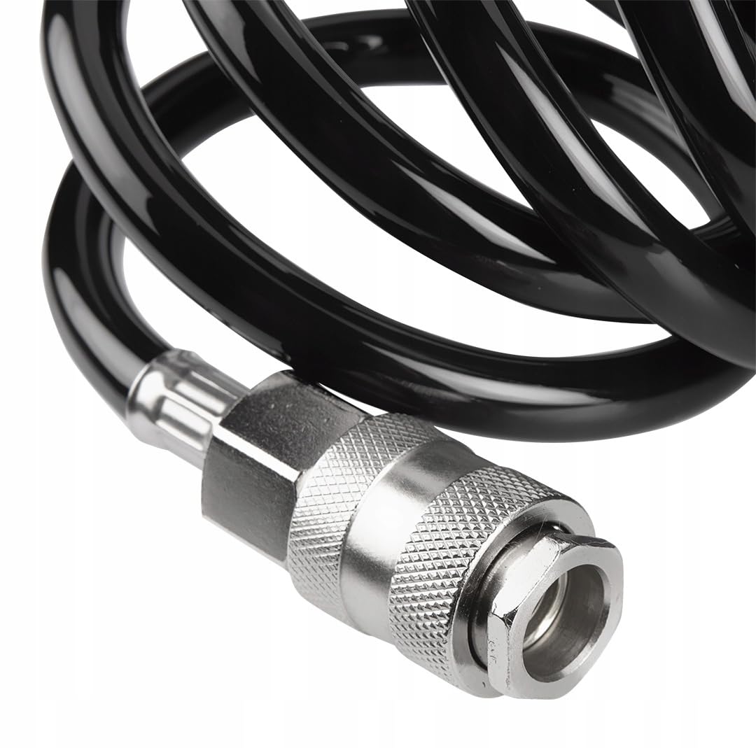 NEO TOOLS Tubo a spirale 6,5 x 10 mm/10 m (fino a max. 16 bar, fino a 10 m, in poliuretano resistente) – Cavo di alimentazione ad aria compressa, cavo dal compressore alle pistole a soffiaggio