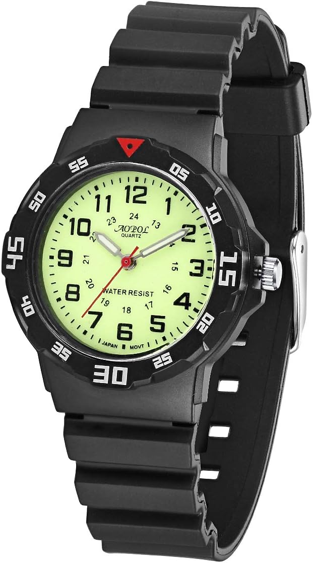 Kids Watches, Child Quartz Wristwatch for Boys Girls Kids Waterproof Time Teach Watches Rubber Band Analog Quartz Children Sport Outdoor Wrist Watches