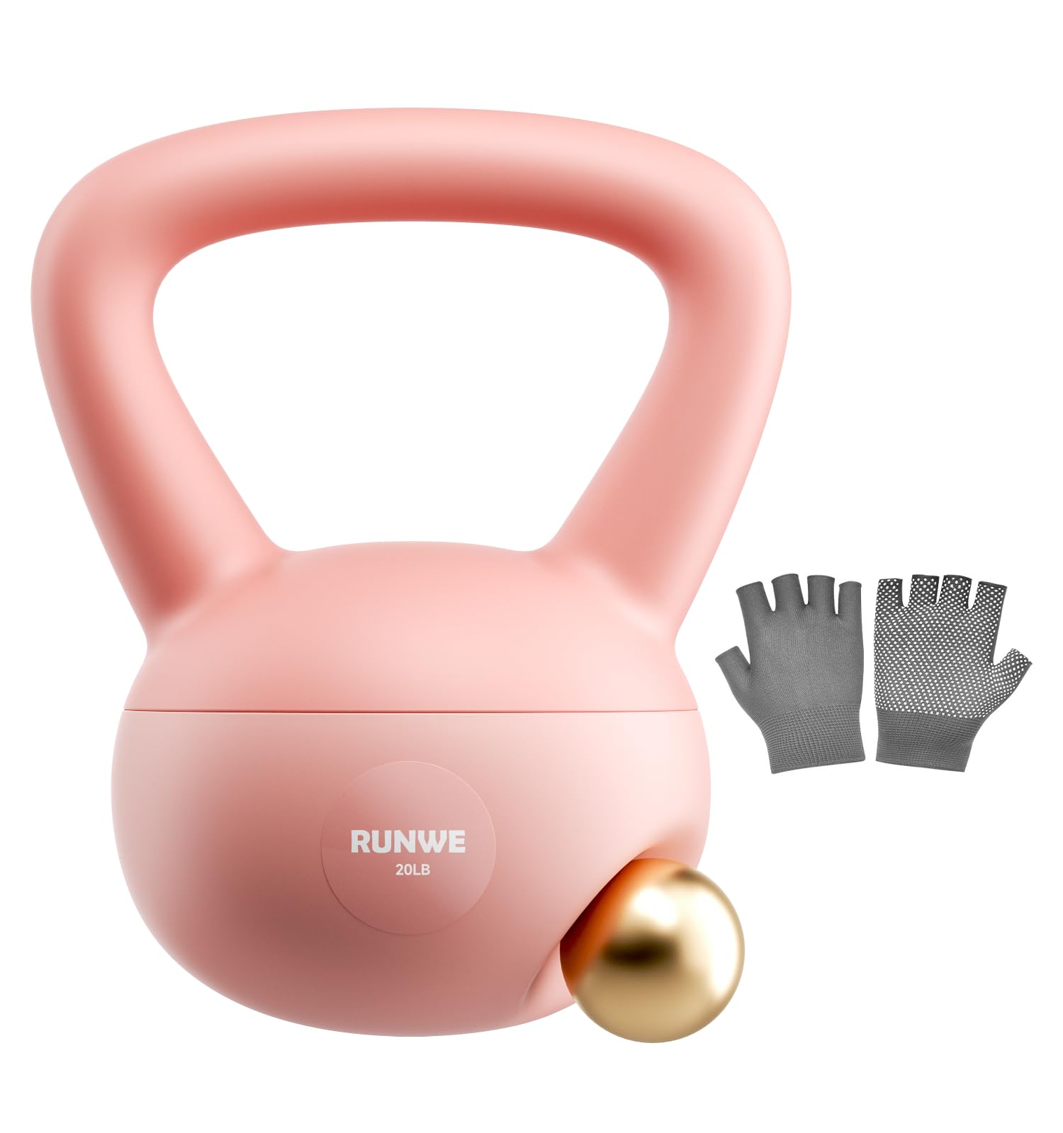 Amazon | RUNWE ソフトケトルベル – 鉄砂充填 耐衝撃ハンドウェイト
