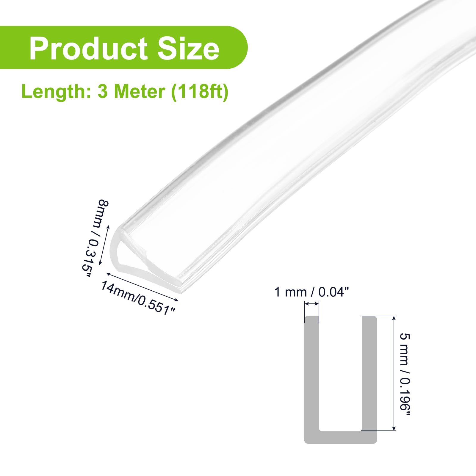 PATIKIL Rubber Seal Strip - Image 2