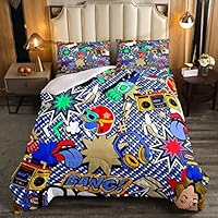 Loussiesd Zwarte kat beddengoed set huisdier katten dekbed set voor kinderen volwassen schattig kitten donzen dekbed 3D dier dekbedovertrek insert/quilt set eenpersoons