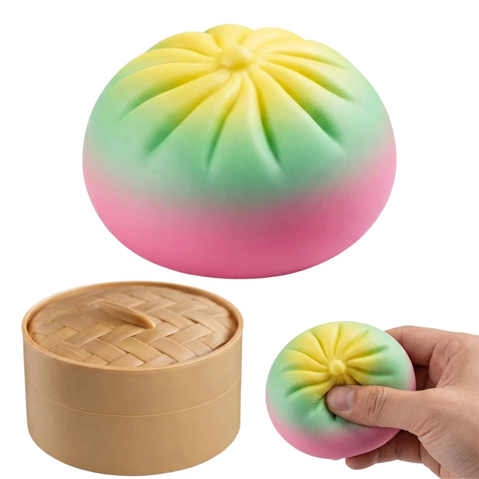 1 PCS Squishy Dumpling, Dumpling Squishies with Slow Rebound, Big Dumplings Squishys, Suitable for All Who Love Interesting Items, for Daily, Desktop Decoration and Collection