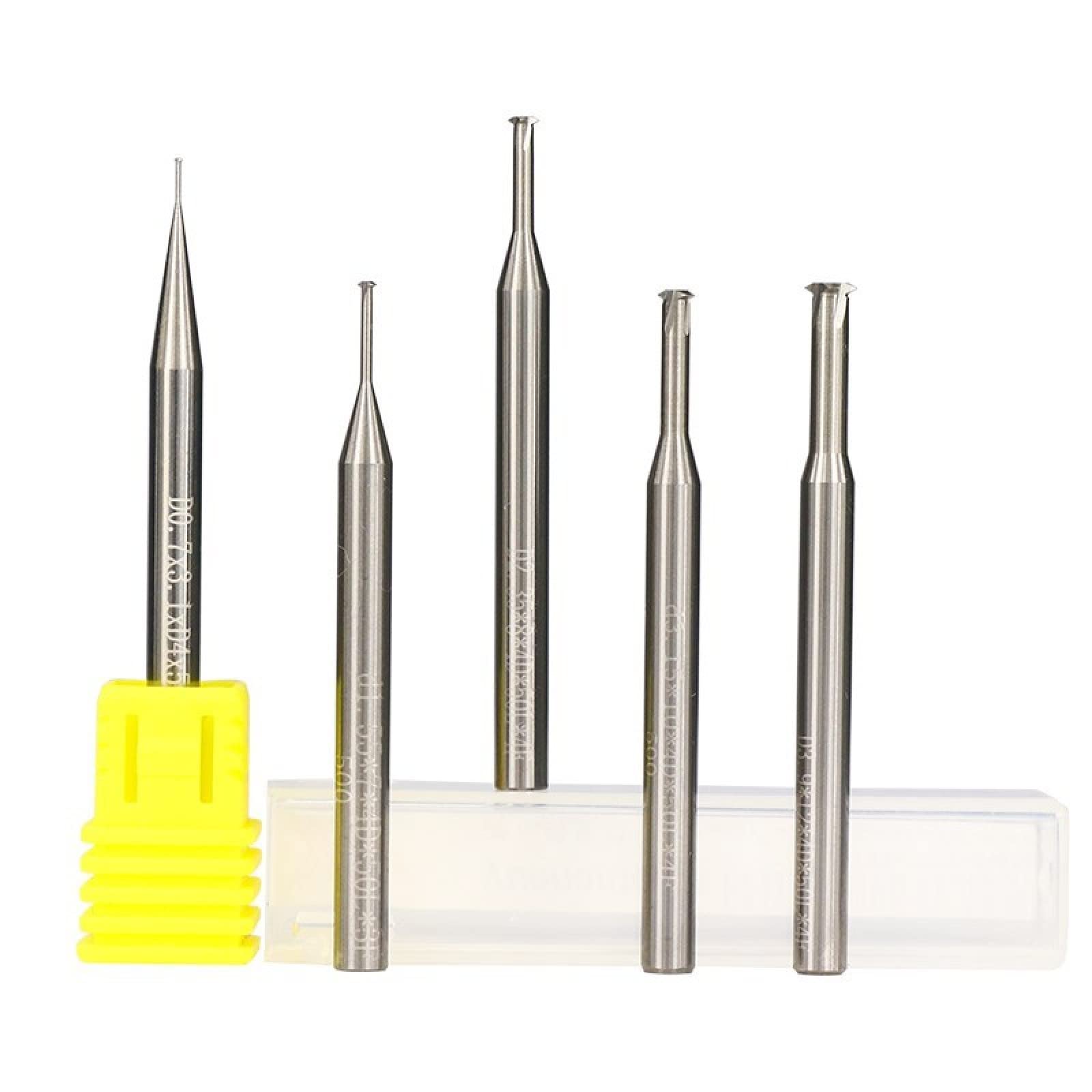 Frez do gwintów z chwytem 4 mm, metryczny frez trzpieniowy z węglika wolframu do stali aluminiowej, 1 szt.(P0.4xd1.55xd4x50)
