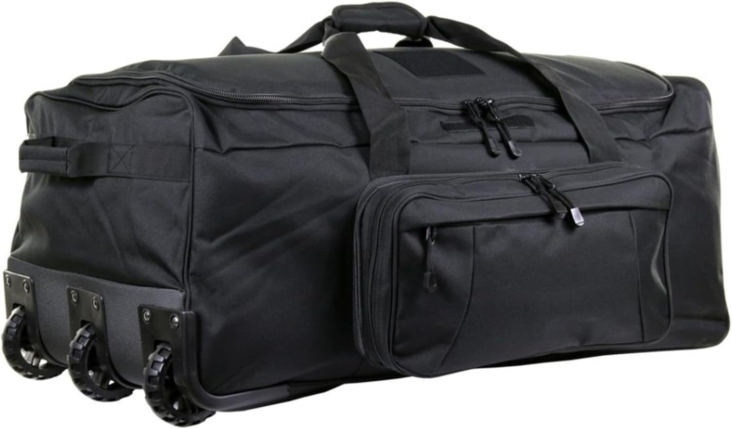120L Travel Duffle Bag With Wheels Expandable Rolling Travel Bag for Men, Black 2.0, 14"H x 33"W x 17"D, Duffle Bag With Wheels Extra Large Rolling Duffel Bags