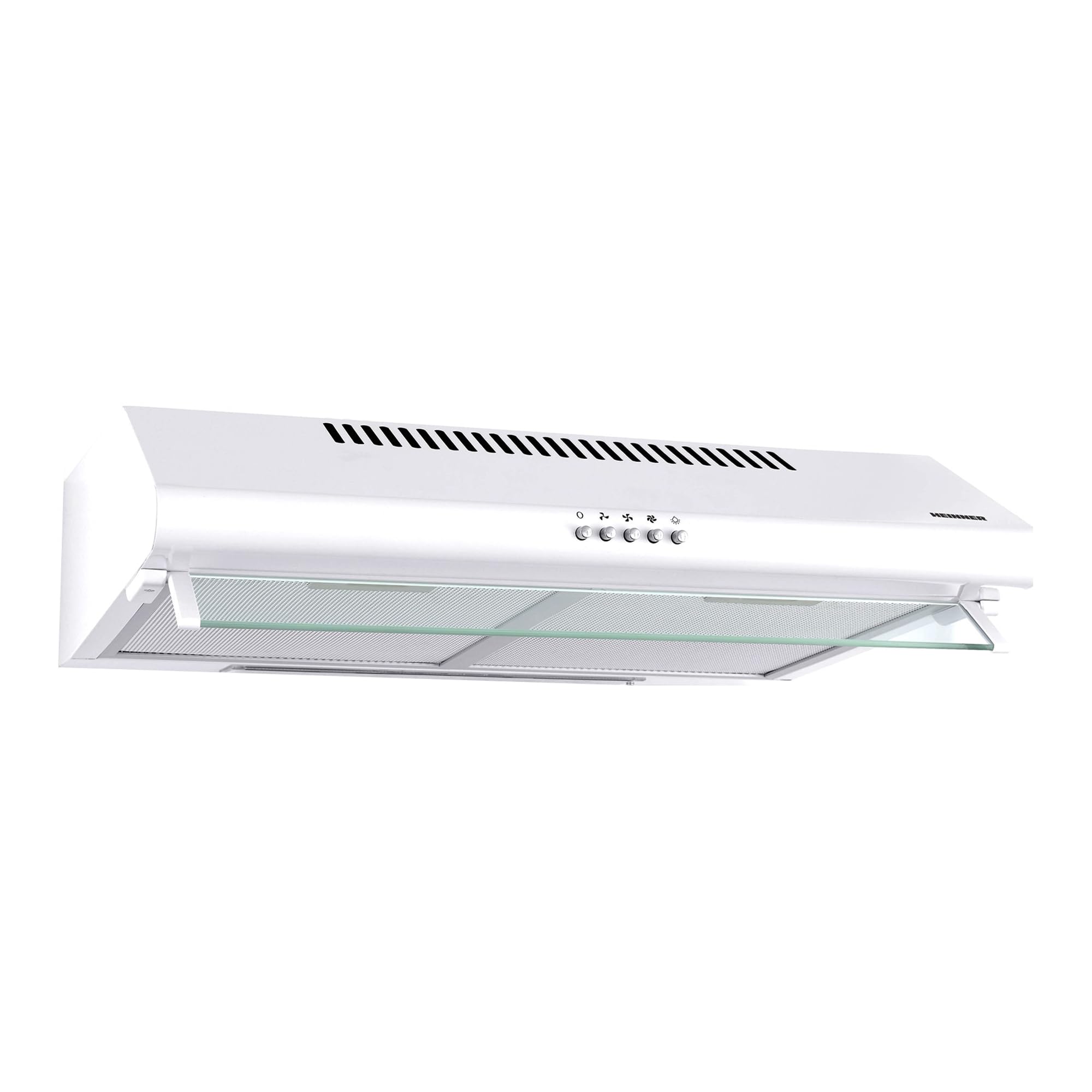 Edelstahl-Unterbau-Dunstabzugshaube CH-400 60 cm 326,4 m³/h 2x60W LED-Beleuchtung Aluminiumfilter