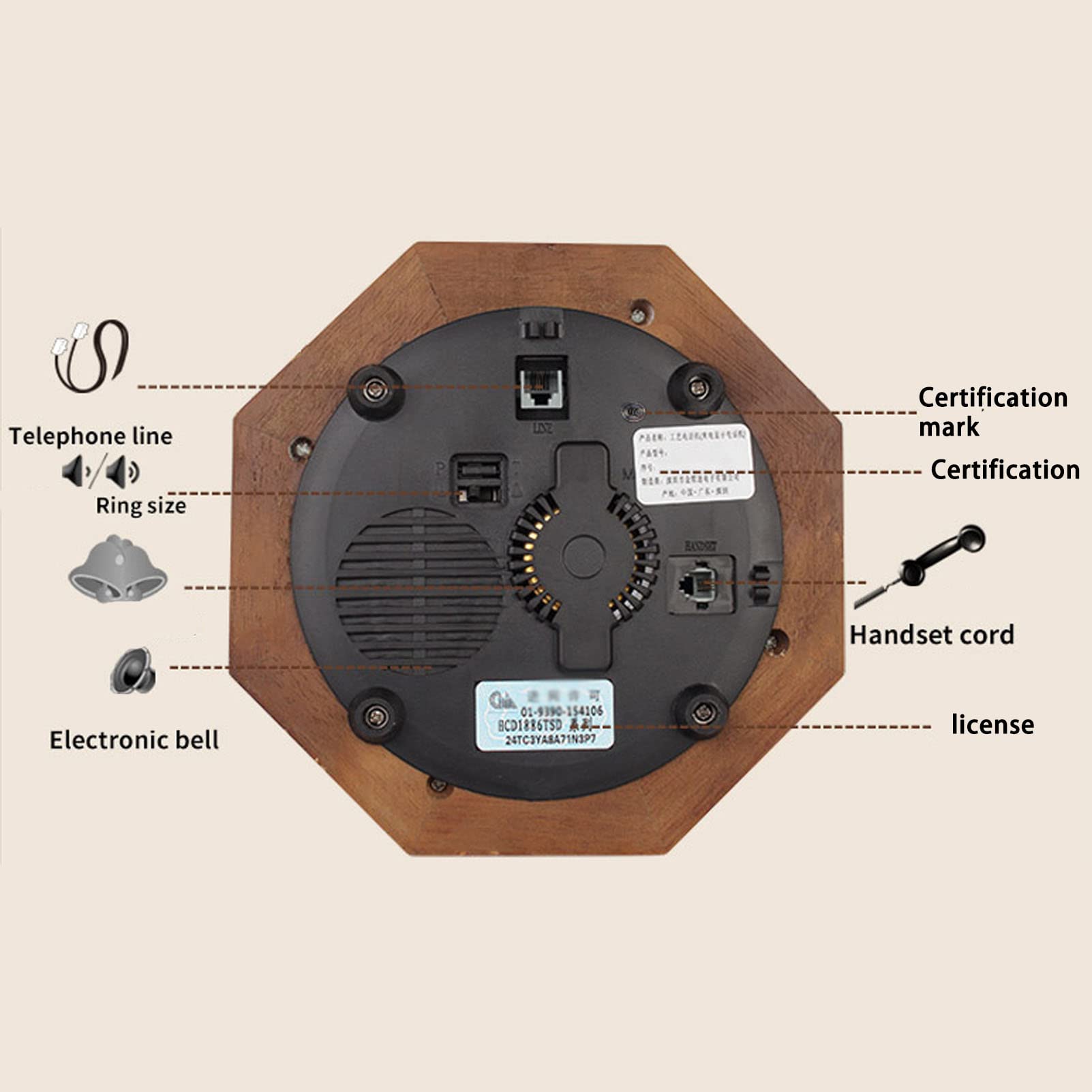 ベル電話機のレプリカ【受話器】 Amazon.co.jp: レプリカのアンティーク電話、レトロな固定電話の家の家