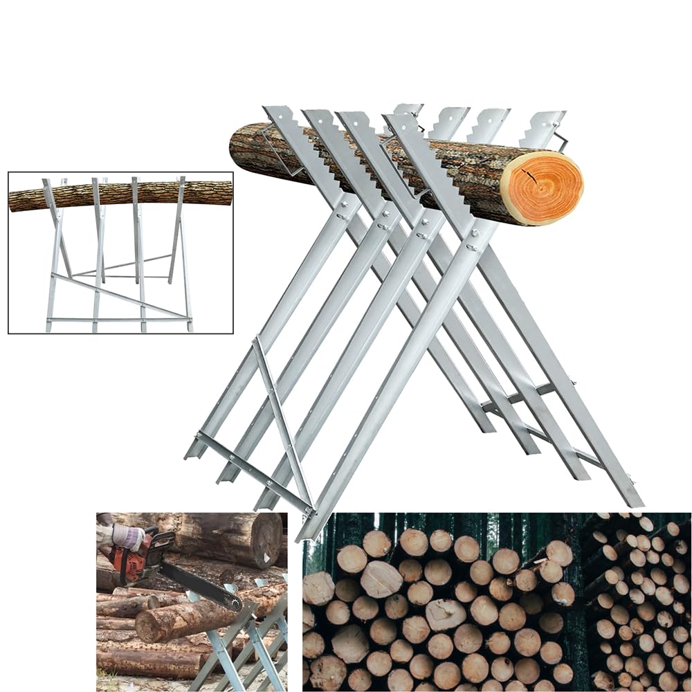 Chevalet de sciage pliable - 81 x 80 x 80 cm - Pour travaux de scie à bois - Charge maximale : 150 kg