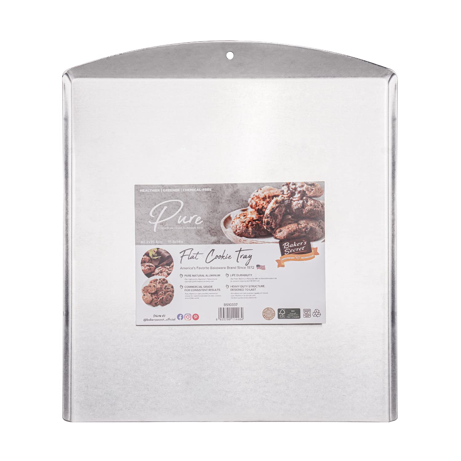 Bakers Secret Commercial Grade Natural Pure Aluminum 16 Cookie