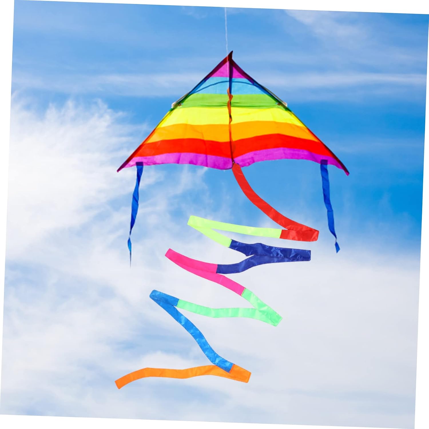 2pcs Colorful Kite Tail Streamers Rainbow Ribbon Tail for Outdoor Flying Suitable for Kites Rc Drones Soft Flexible Material Decorative Accessories