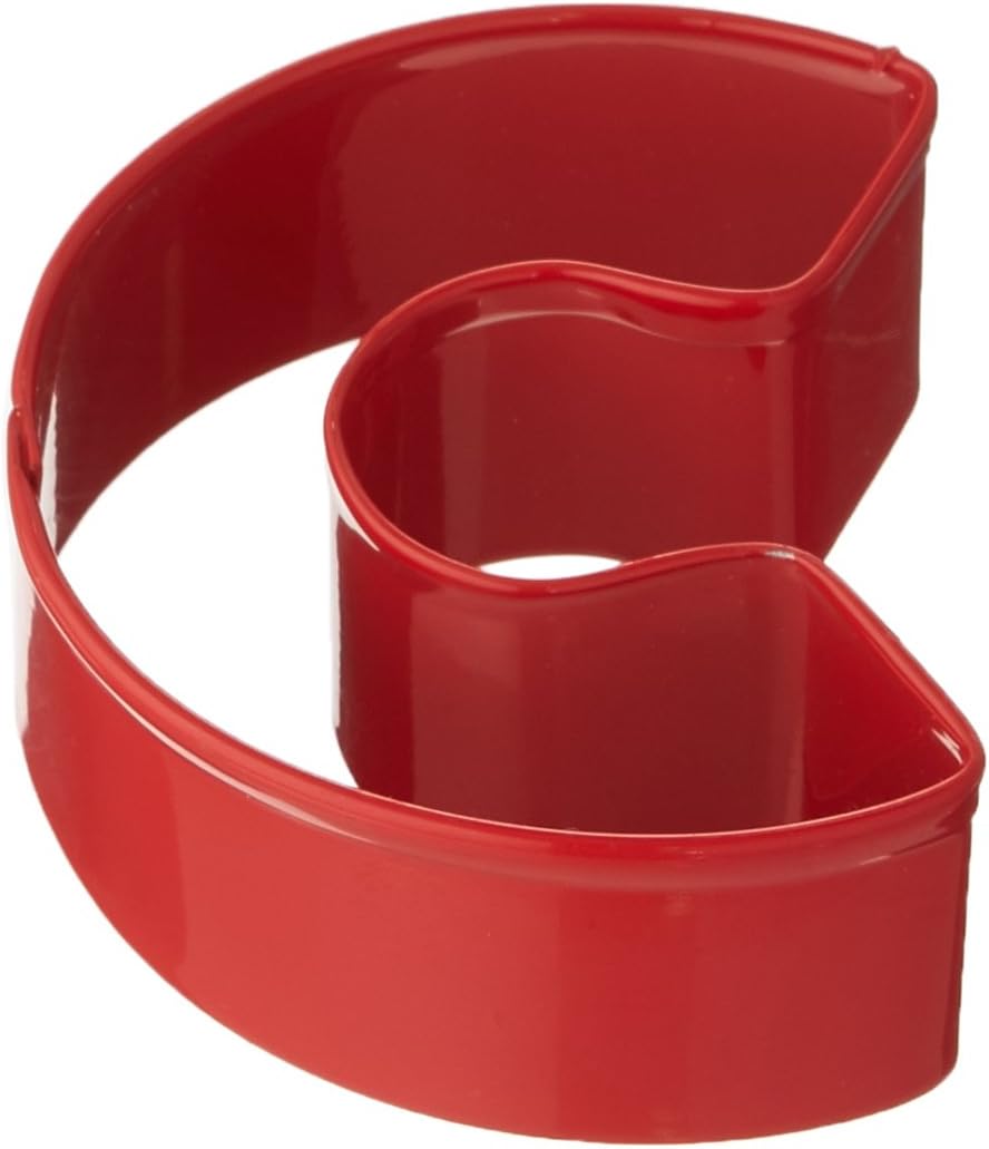 R&M Cookie Cutter, Monogram C, Red with Brightly Colored