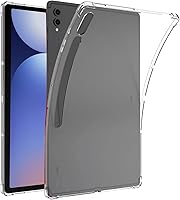 Vista 1 de Zeking Diseñada para Samsung Galaxy Tab S9 Plus/S10 Plus, ultra transparente, suave, flexible, transparente, TPU contraportada para Galaxy Tab S9