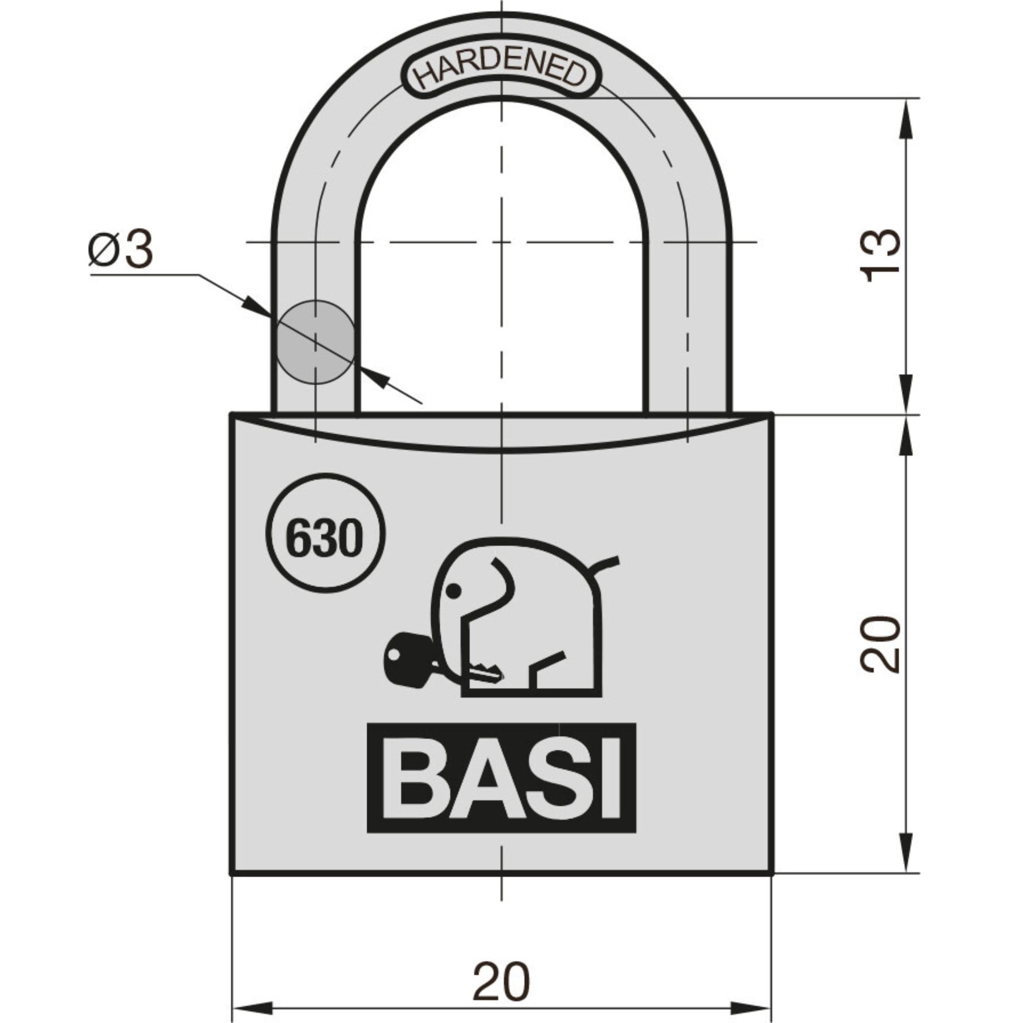 BASI Juego de 24 candados de cortina, 20 mm, cierre uniforme, carcasa de aluminio macizo, barra de acero endurecido, candado seguro de bloqueo de igualdad, grosor de 3 mm, 24 unidades