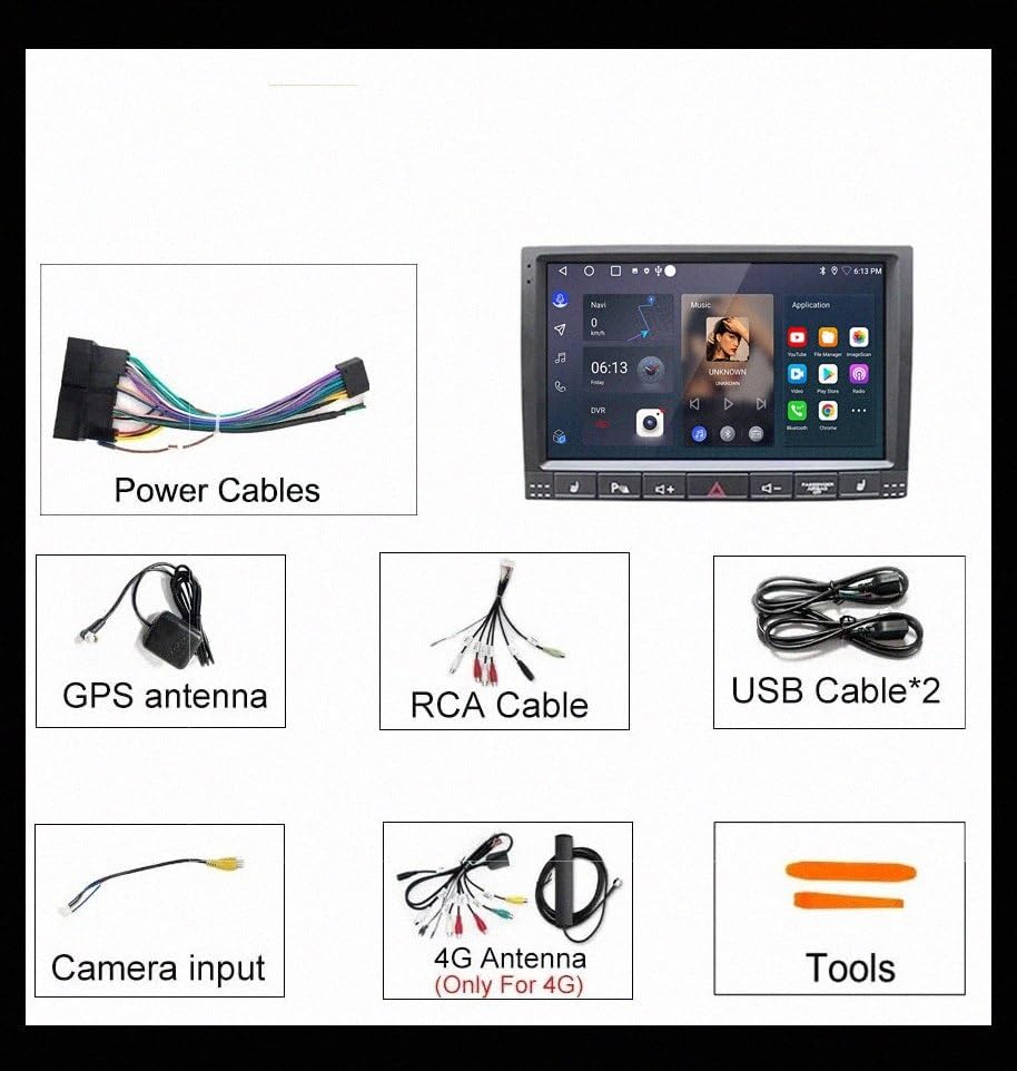 Android Auto inalámbrico para VW Touareg 2002-2012 con pantalla Carplay Bluetooth 7