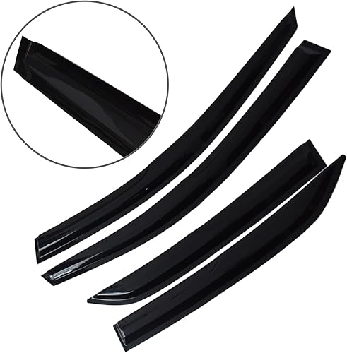 Miniatura 2 de 4 viseras de ventana de protección solar y lluvia, deflector de ventilación de repuesto para Corolla 2009-2013