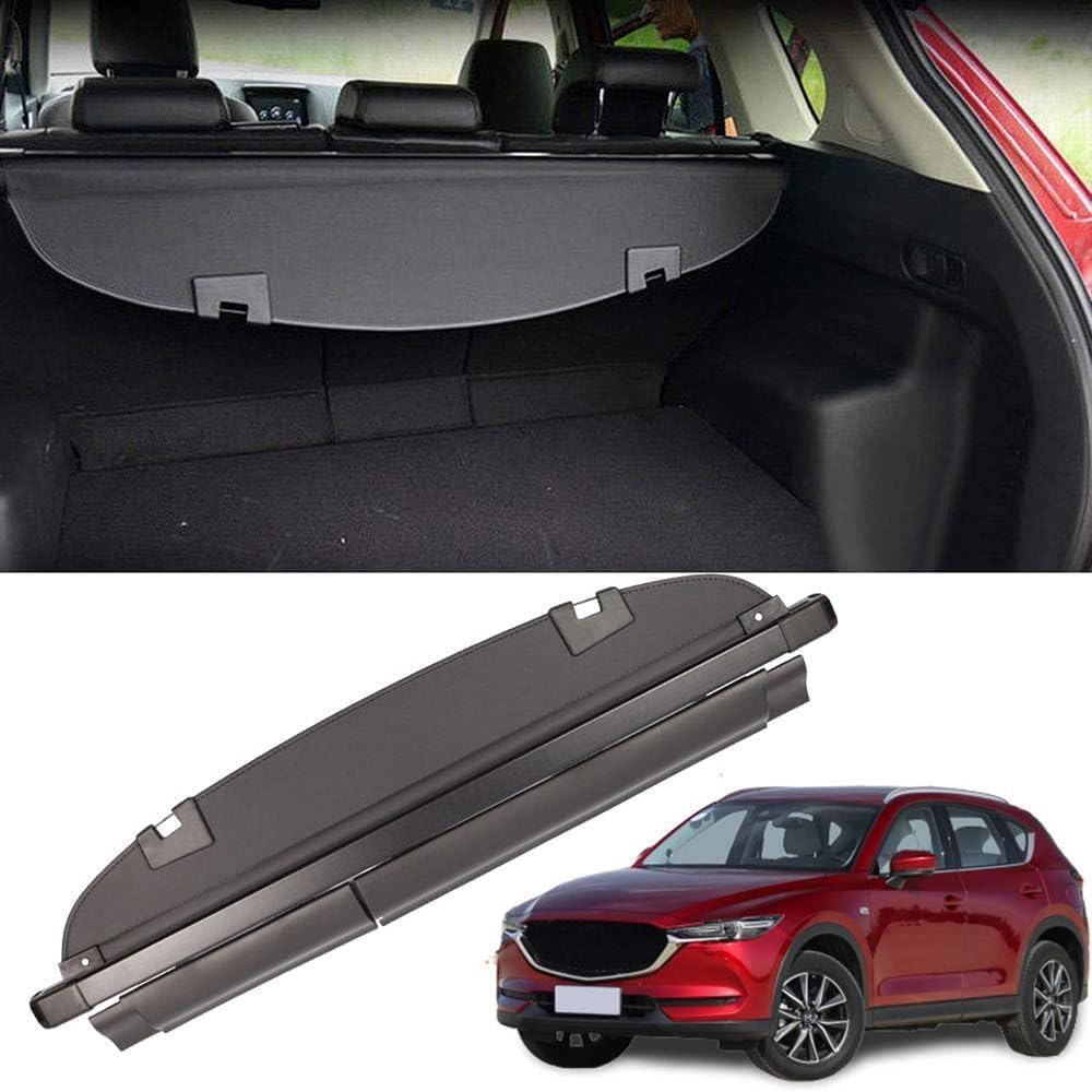 Cubierta maletero retráctil para Mazda CX-5 2018-2022, cortina de carga negra