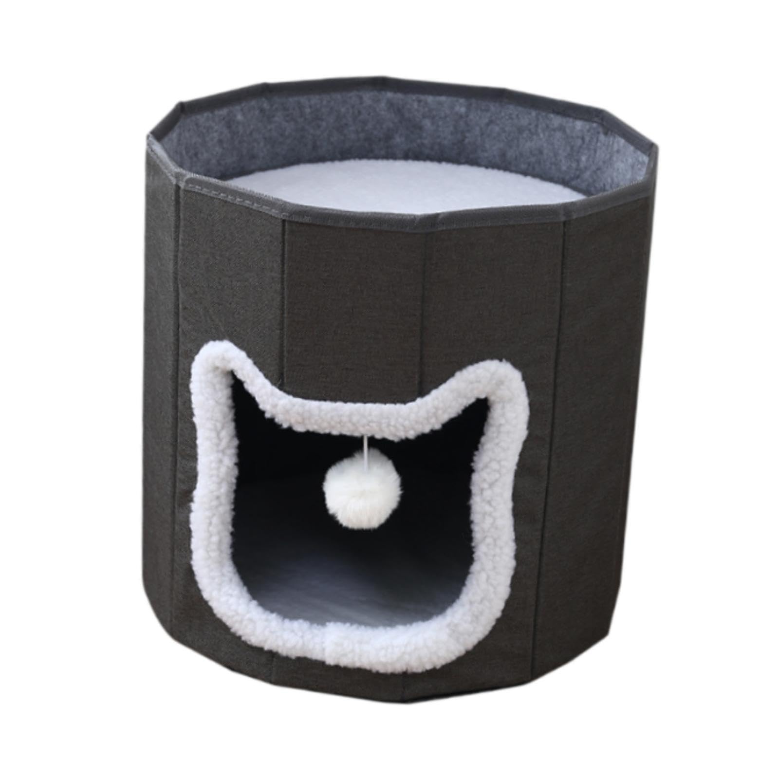 Lit pour chat d'intérieur grand cube contre l'anxiété féline