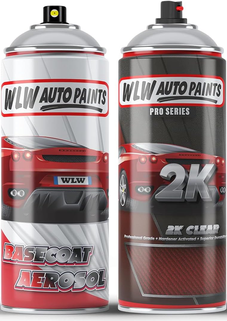 Xtremeauto Aerosol Spray Paint Basecoat + 2K Lacquer For Ford Max-Blue DE/FRD55032 Pull Pin Hardener Activated 2K Clear Coat – High Gloss UV Resistant Finish – 400ml Cans