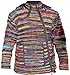 Shopoholic Fashion Men's Cross Neck Hooded Tyedye Multicolored Woolly Hippie Jacket, L