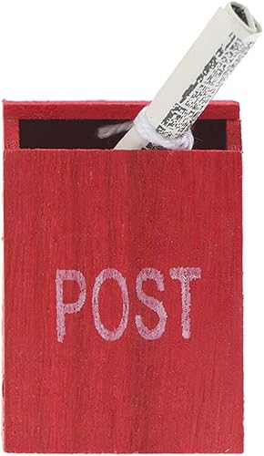 Miniatura 1 de Buzón en miniatura de casa de muñecas, casa de muñecas 112, juguete creativo de Navidad, juguete de simulación para decoración del hogar (juego)