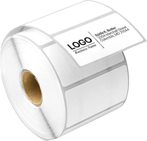 Etiqueta térmica directa de 2.25 x 1.25 pulgadas, compatible con impresora de etiquetas rollo e impresoras de escritorio Zebra Núcleo de 1 pulgada,