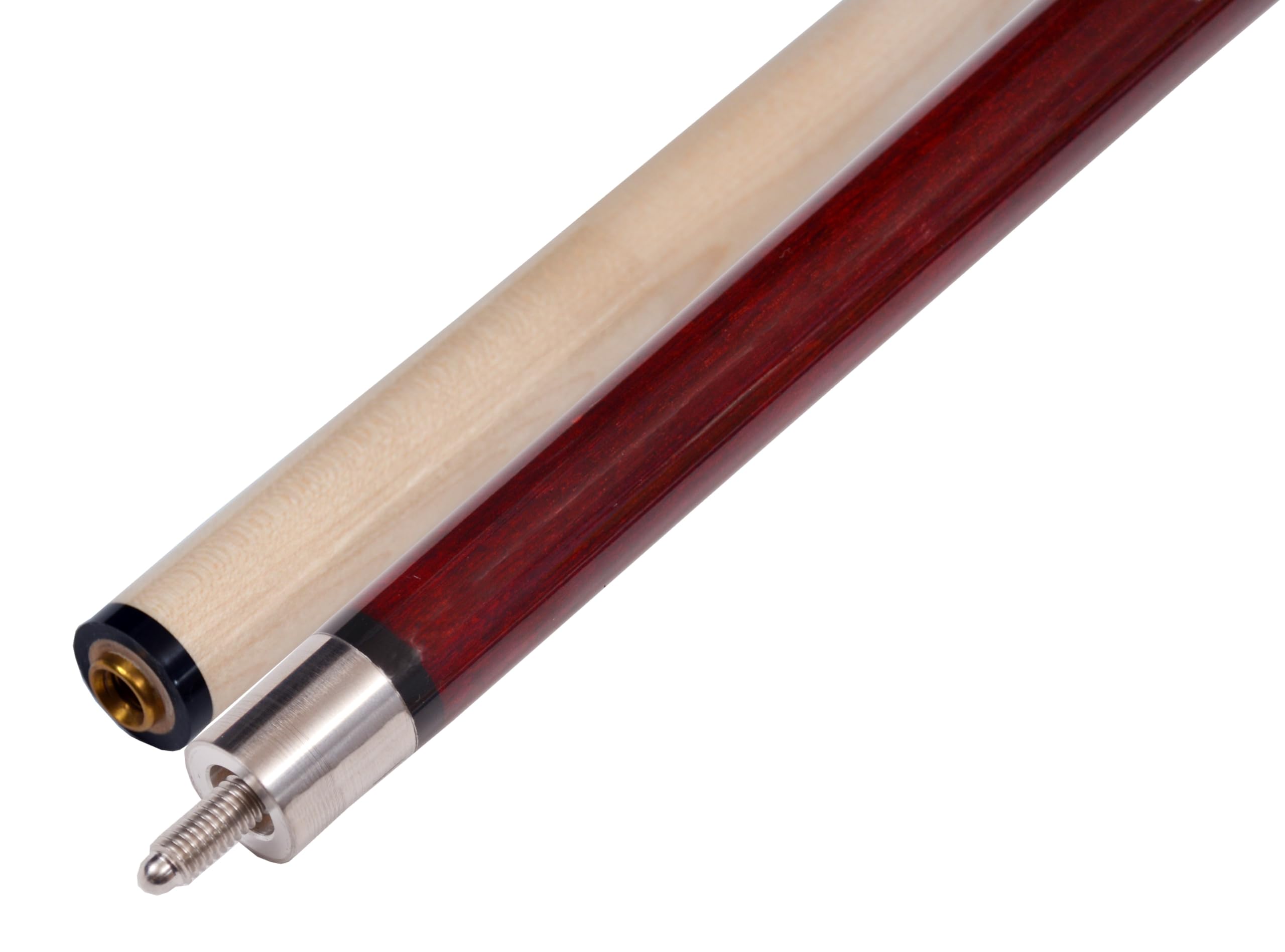 Accuplay - Stecca da biliardo da 147,3 cm, 2 pezzi, in legno di acero canadese, 652 g, disponibile in nero, rosso, verde o blu