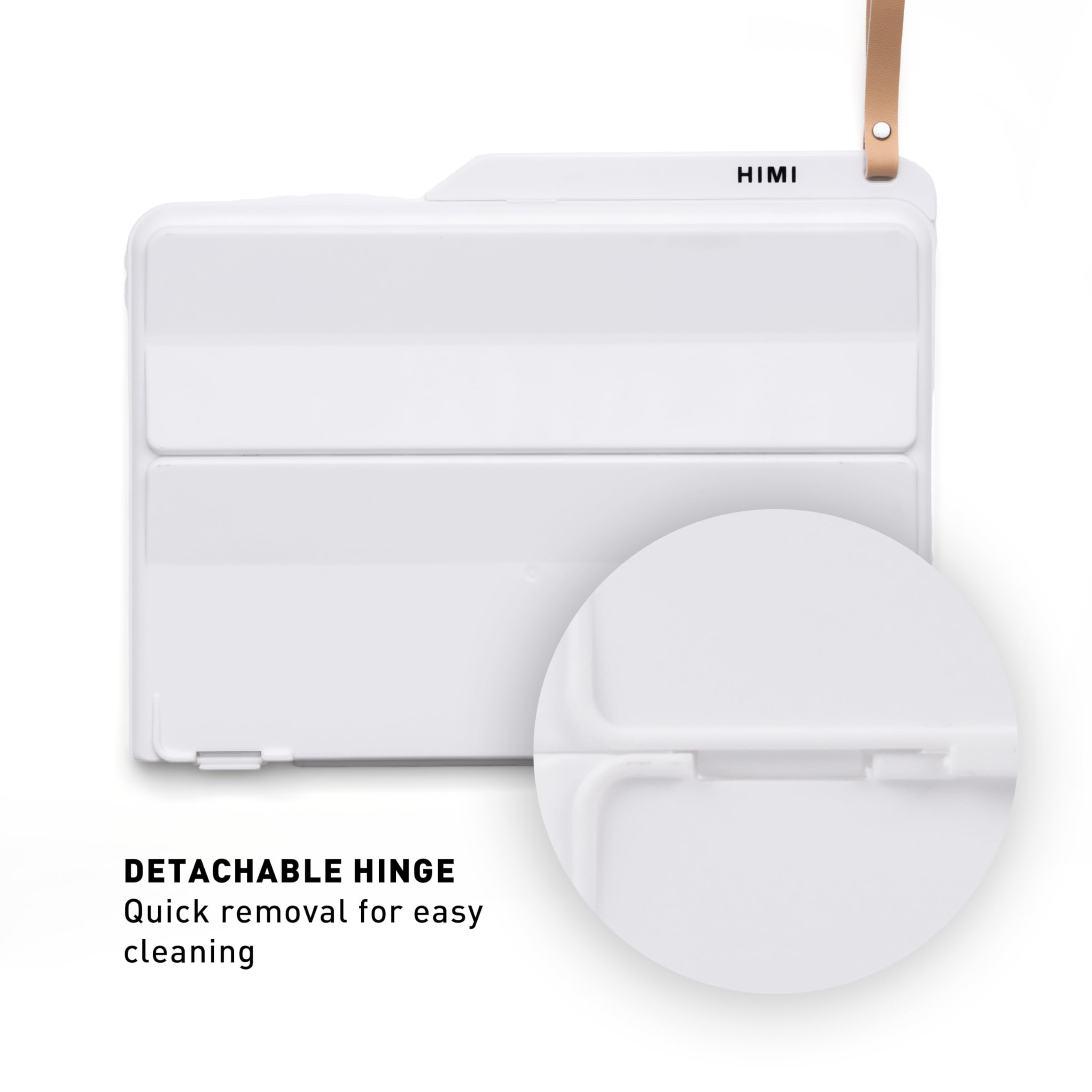 HIMI Paleta de pintura plegable – Paleta plegable apta para gouache y pinturas acrílicas para principiantes y artistas (255 x 195 mm)