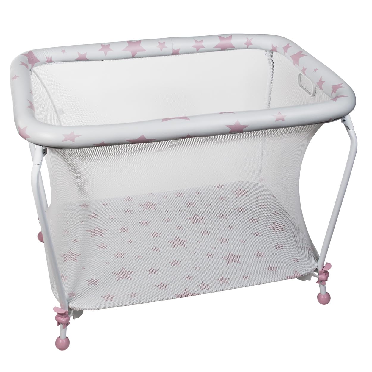 Plastimyr 5993645 Étoiles parc rectangulaire, rose