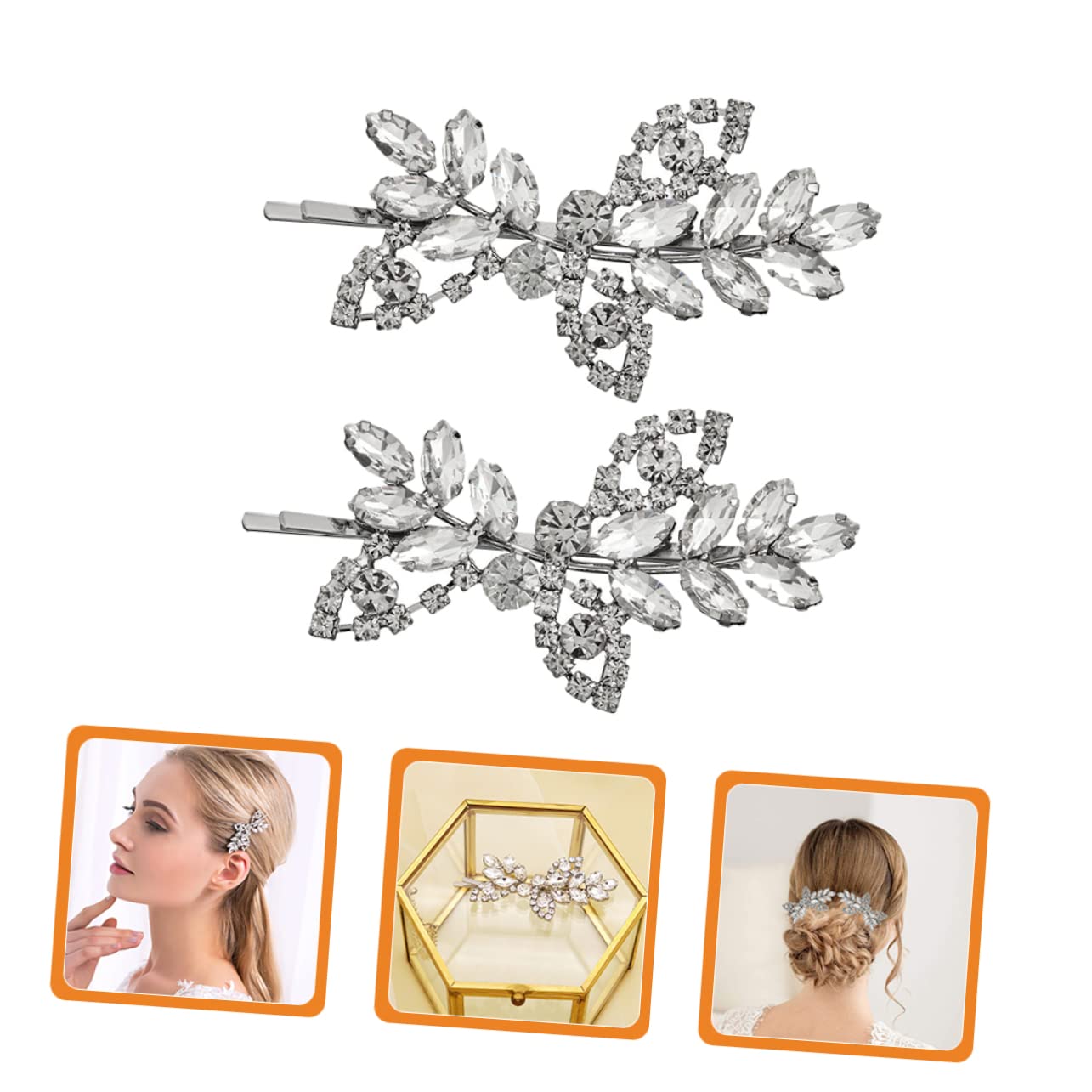 Didiseaon 10 Pasadores Para El Pelo Con Diamantes De Imitación Para Mujer Pasadores Para El Pelo Con Diamantes De Imitación Para Mujer Accesorios Para El Pelo Horquillas Metálicas Para