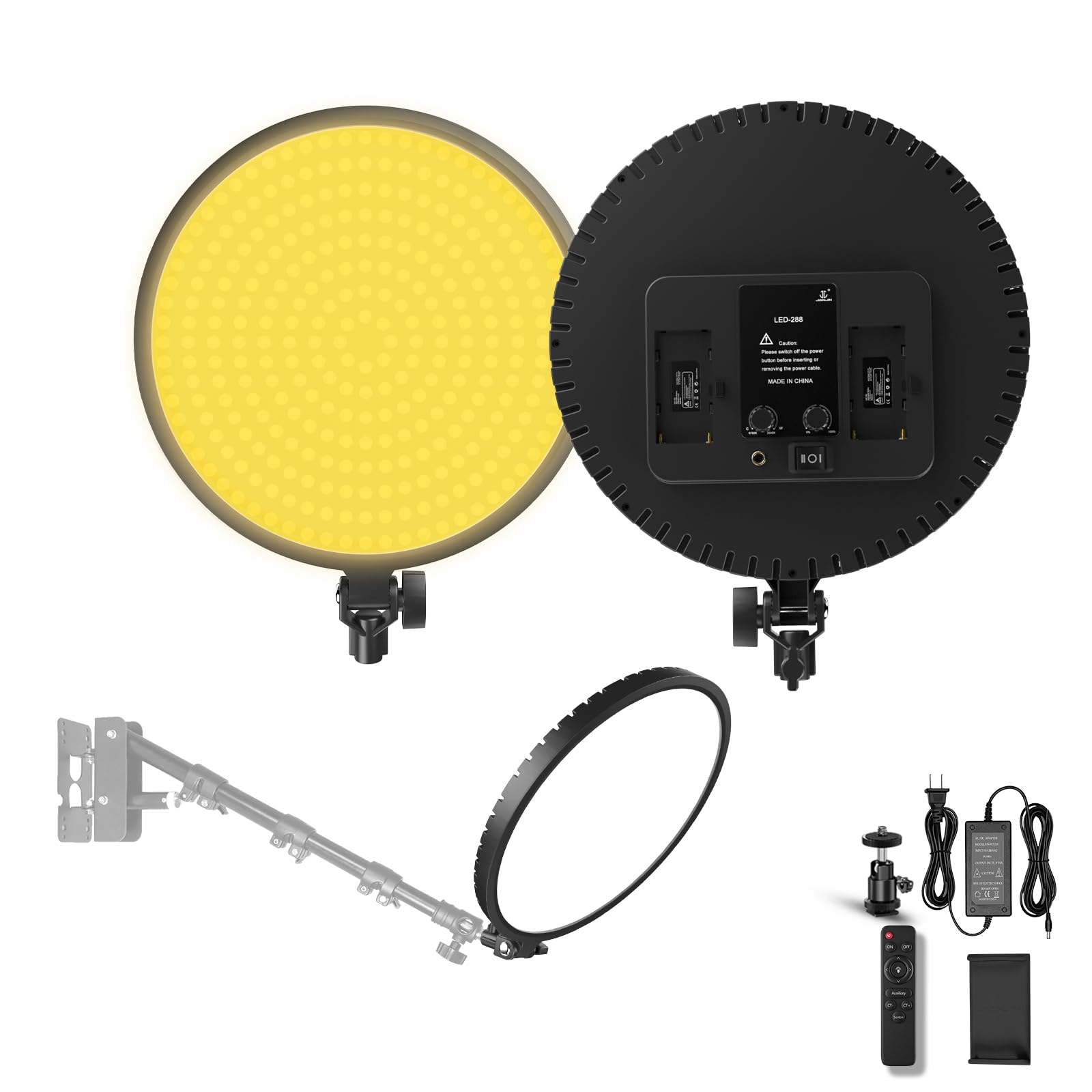 13 inch Full-Screen Selfie Ring Light,Video Light Kit,Studio Light 55W, with 416 LEDs,NO Stand (13 inch)