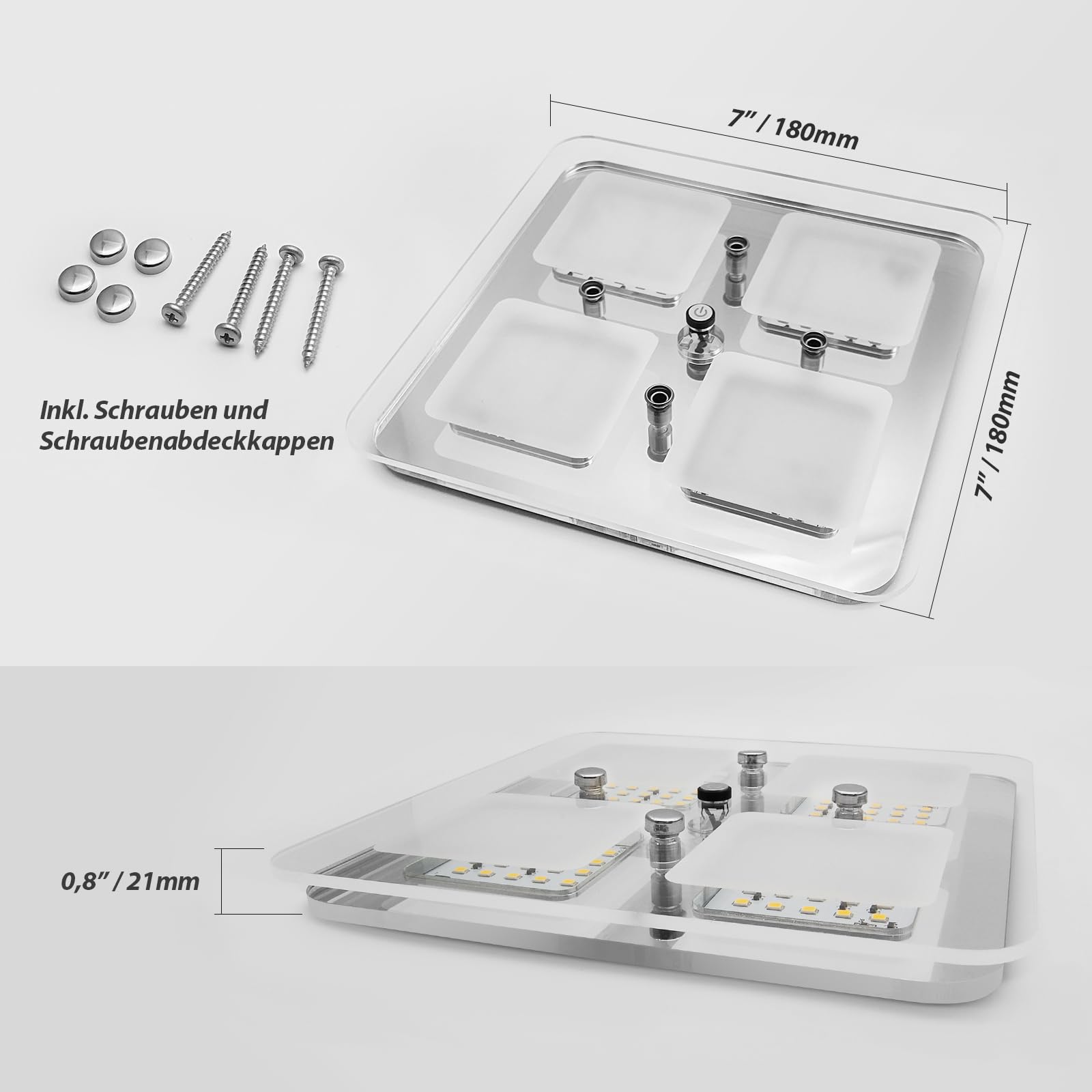 12V Deckenleuchte Für Wohnmobile - Mit E27 Fassung & Kettenschalter Für Camper Und Boote