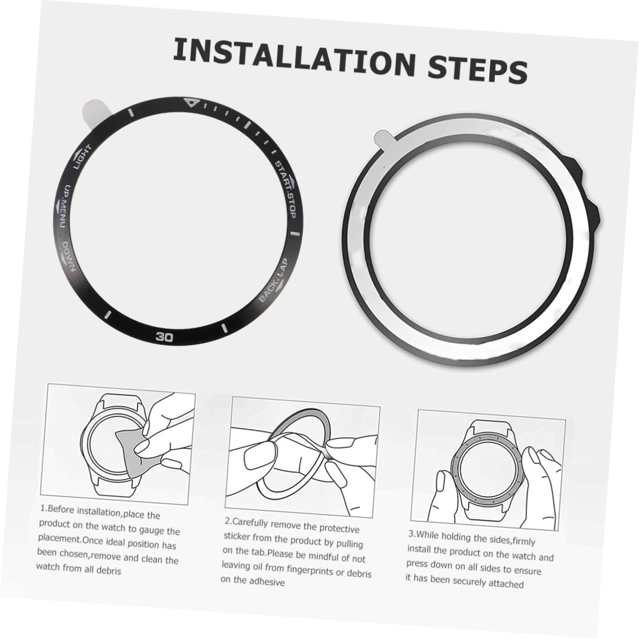VILLCASE Bezel Ring Protective Case for Fenix Chic Watch Frame Scratch Resistant Design for Enhanced Style and Protection Durable and Lightweight