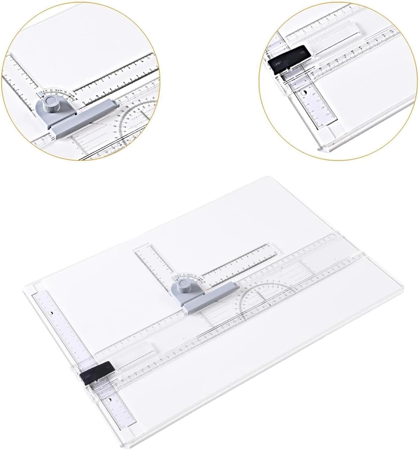 Tavolo Da Disegno Multifunzione Leggero, Set Da Disegno A3 Con Movimento Parallelo E Accessori Di Misurazione Regolabili, Per Schizzi Grafici E Disegni Tecnici.
