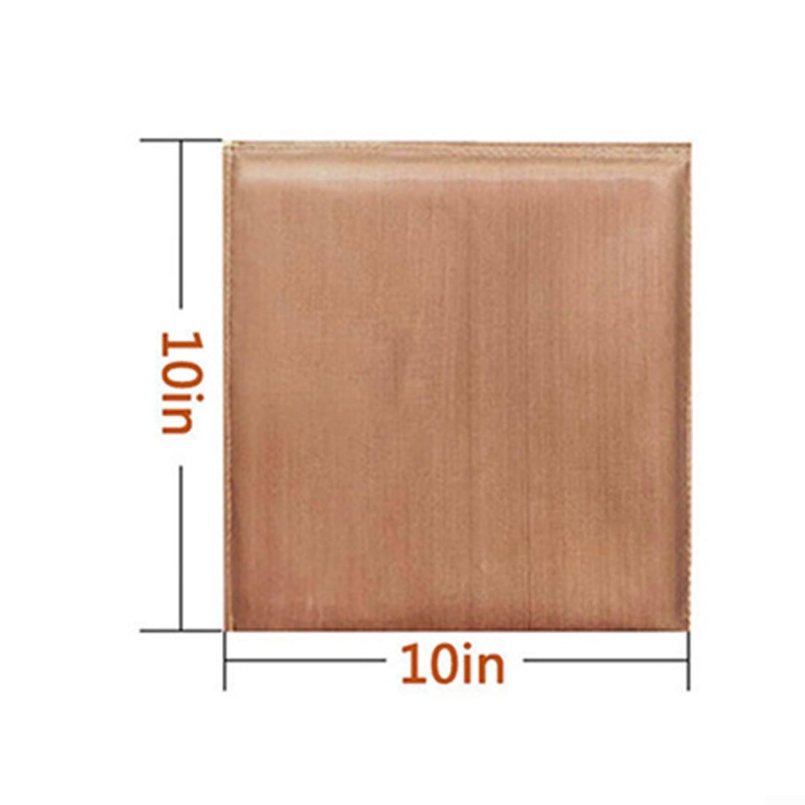 Juego de almohadillas de planchado reutilizables para prensa de calor y serigrafía con retención de calor, diseño portátil ligero, color marrón para manualidades de camisetas (10 x 10