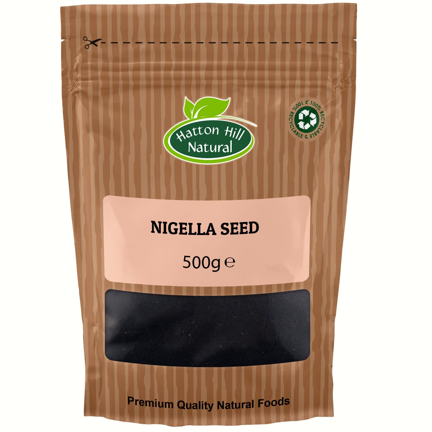 Nigella Seeds 500g (Black Seeds, Black Onion Seed, Charnushka, Kalonji, Black Cumin) by Hatton Hill