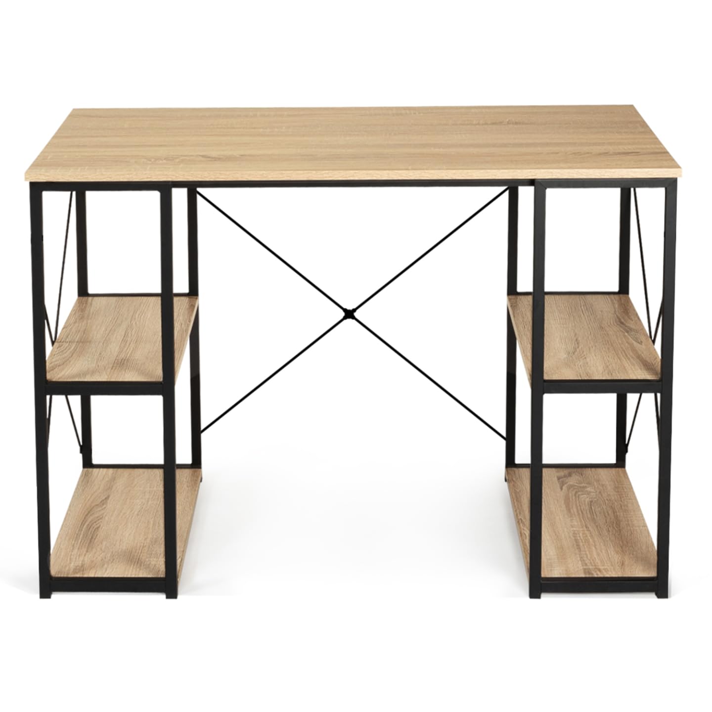IDMarket - Scrivania doppia DETROIT di design industriale
