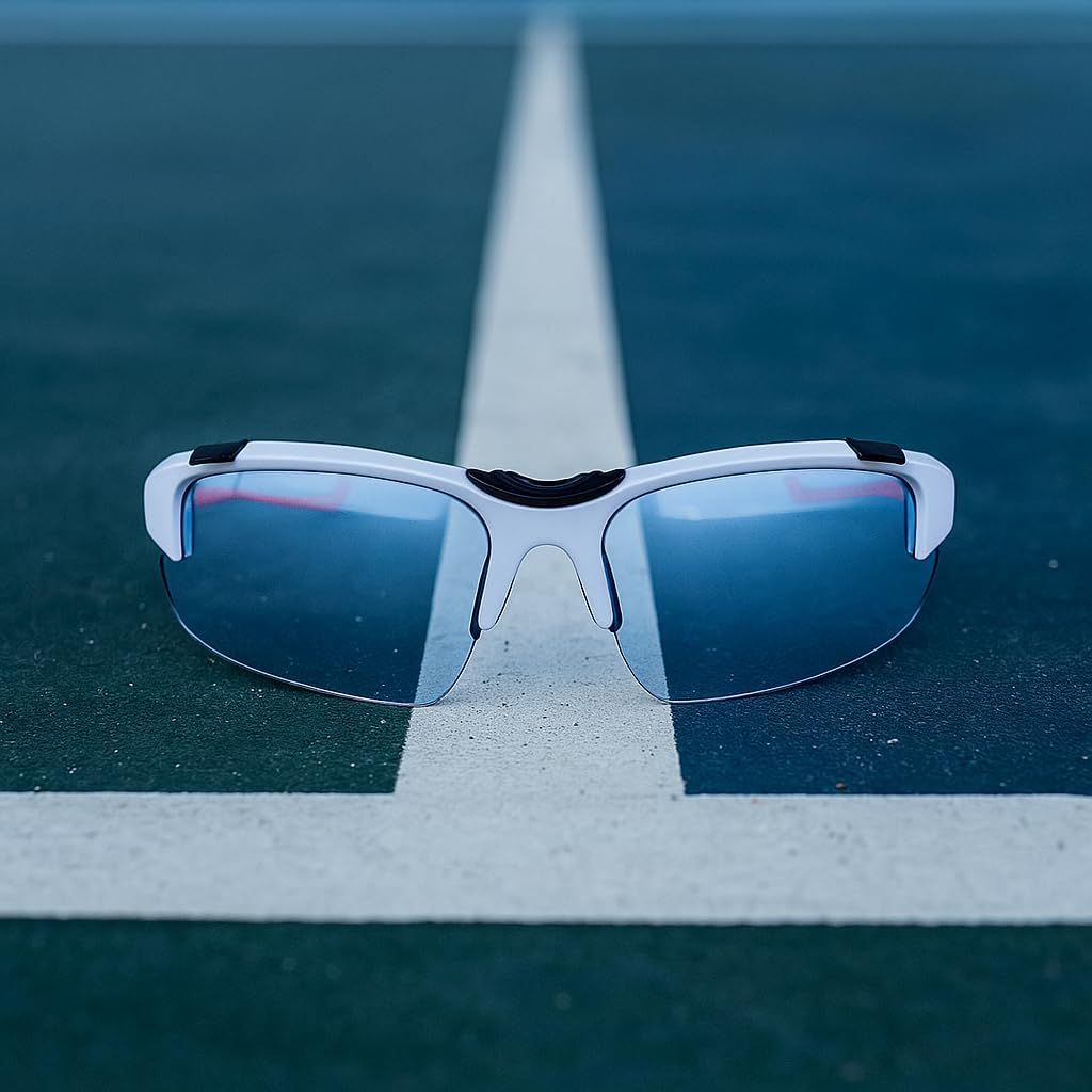 Birdz Dink It Pickleball Sunglasses Sport Safety Glasses 3 Lens Kit w/Adjustable Strap Impact Resistant Protective Eyewear for Tennis, Work & Sports