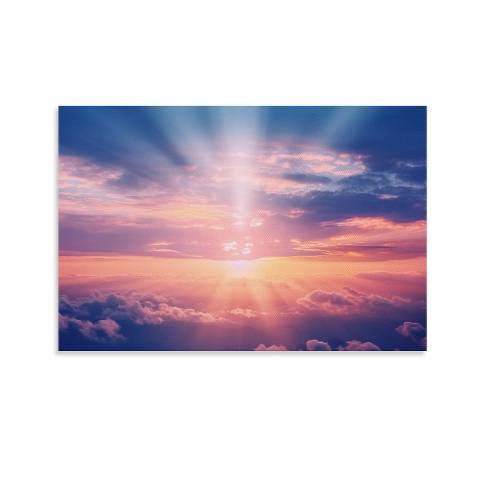 ［匿名で配送］一点もの 太陽 空 油絵 油彩 Ｆ0 絵 イラスト　インテリア Amazon.co.jp: 絵画 空にまぶしい太陽インテリア 絵画 魅力的な