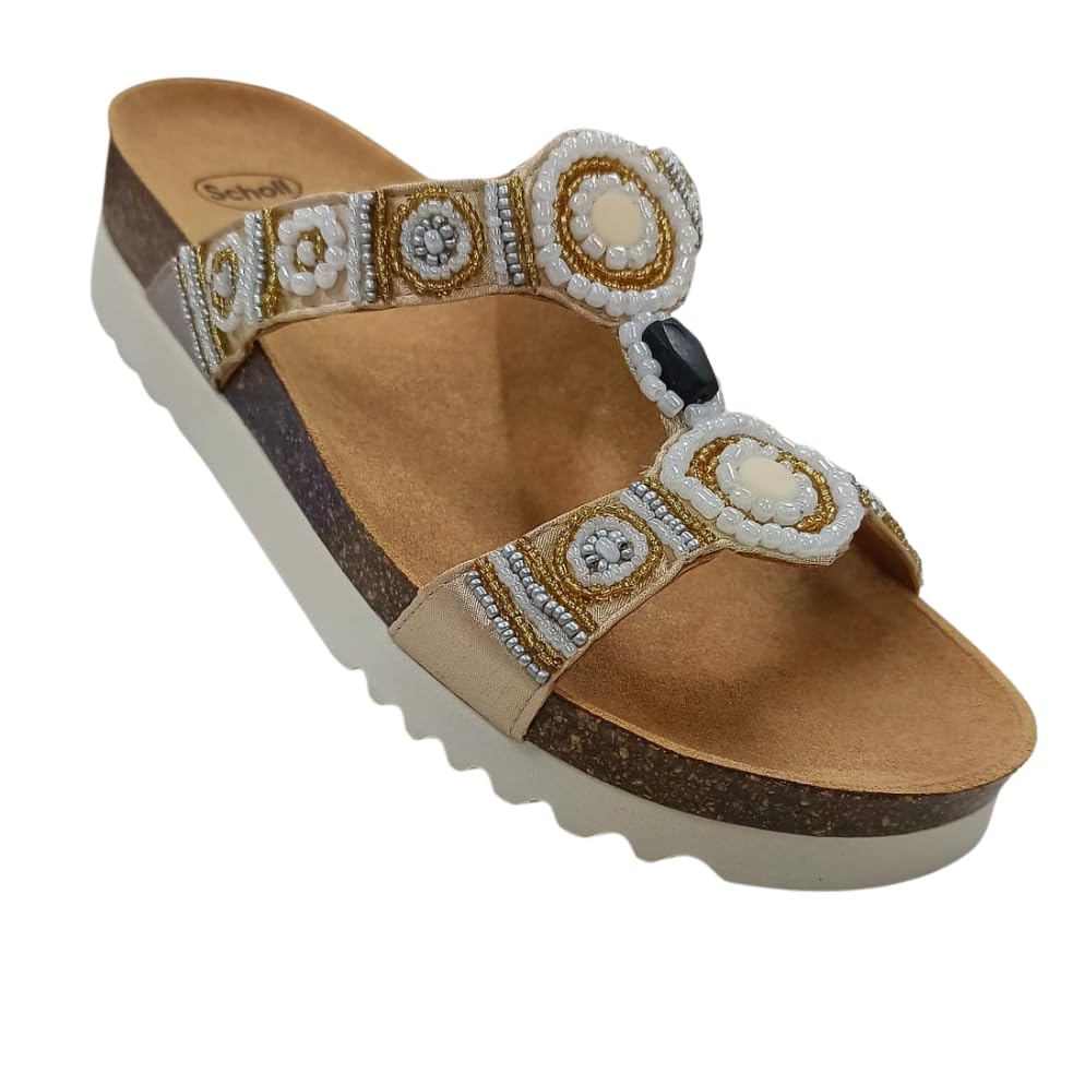Scholl, New bogota' wedge, Sandali donna, Plantare Bioprint