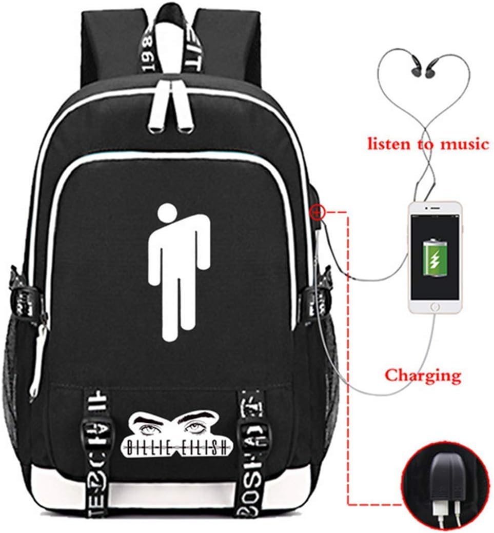 Anti Theft 15.6'' Laptop Backpack with USB Charging Port School Bag Travel Hiking Daypack Rucksack