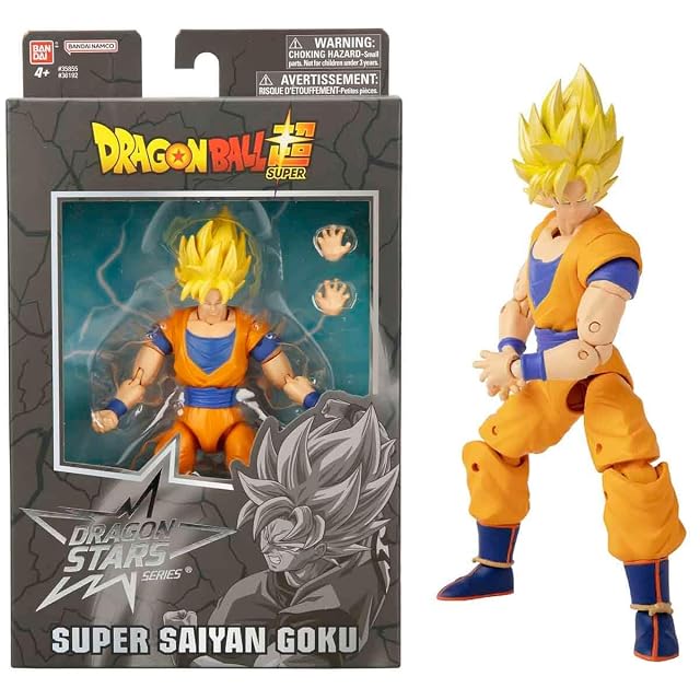 BANDAI - Dragon Ball Super - Figura de acción Deluxe (Goku Super Saiyan), 17 Centimeters