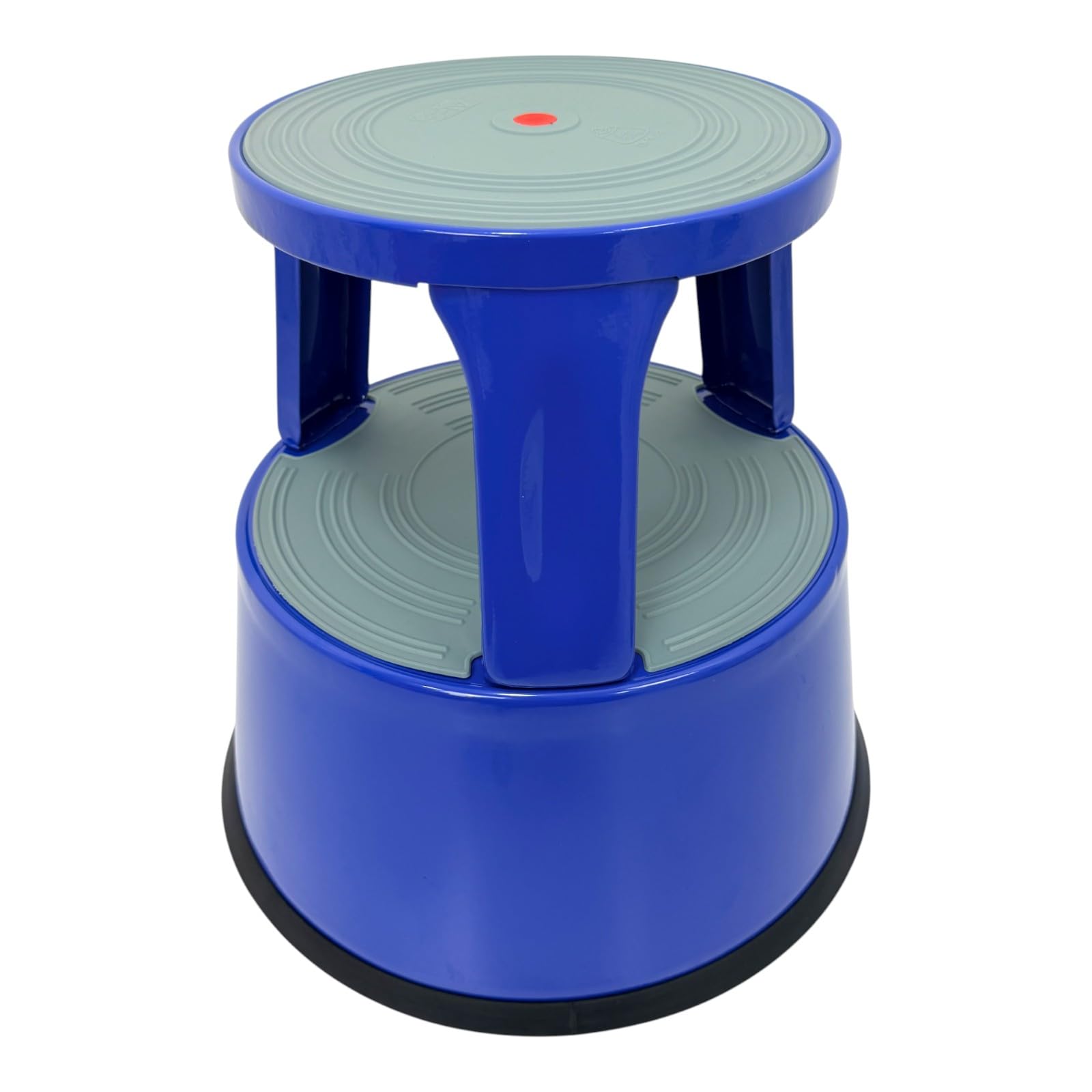 Durable Steel Kick Step Stool – Heavy-Duty, Non-Slip, Portable, 150kg Capacity, Spring-Loaded Castors, Scratch-Resistant, Ideal for Home, Office, Warehouse, Factory (BLUE)