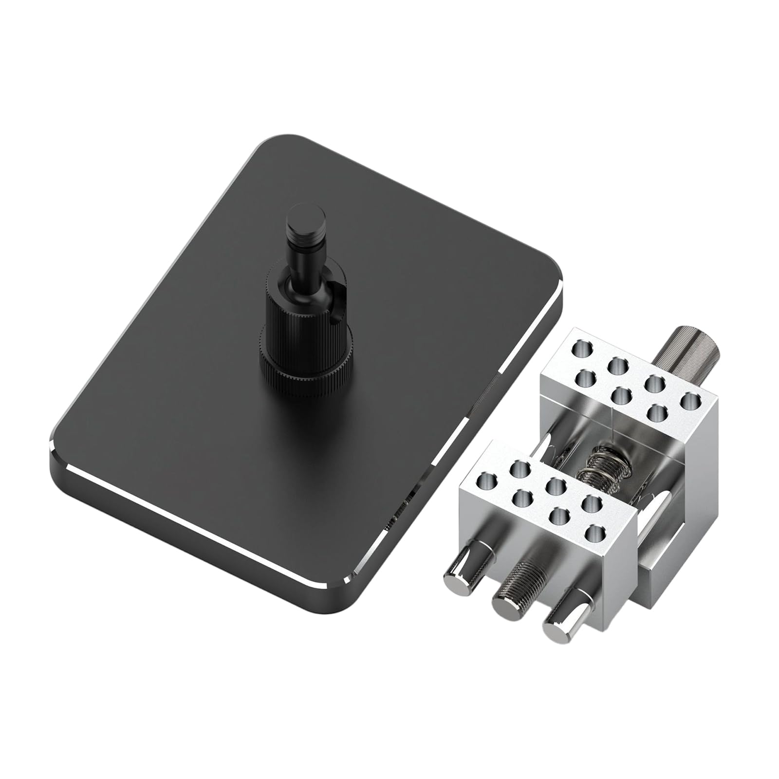 Hsioluted Aluminum 90 Degree Tilting Workbench Clamp Portable Table Vise Adjustable Clamp For Modeling Tool Accessories Lightweight Aluminum Crafting
