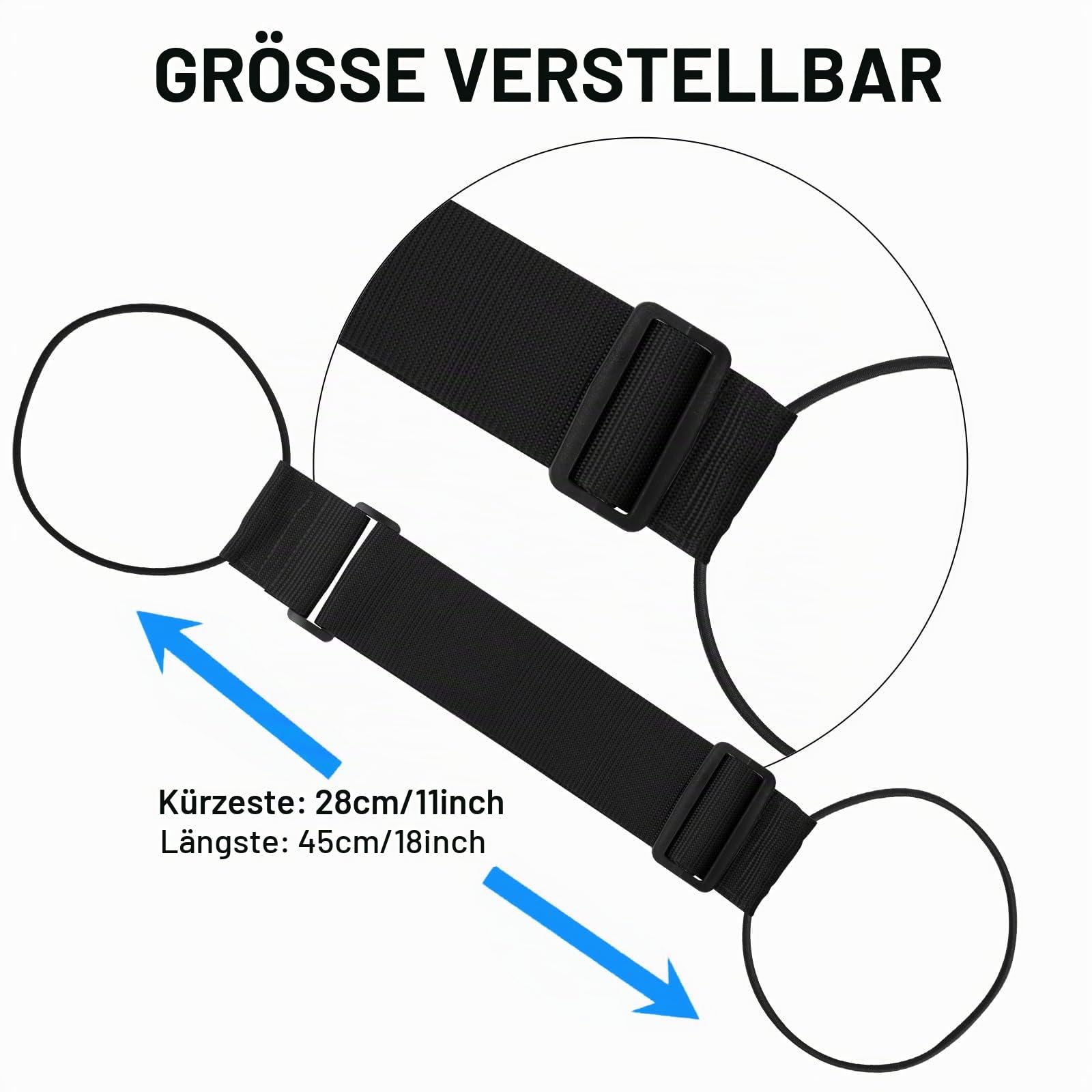 Elastischer Gepäckgürtel – 2er-Pack, 24 Geschlo Produktbild-Vorschau 4