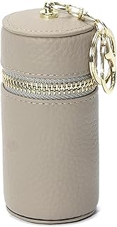 Estuche de cuero genuino para lápiz labial, s...