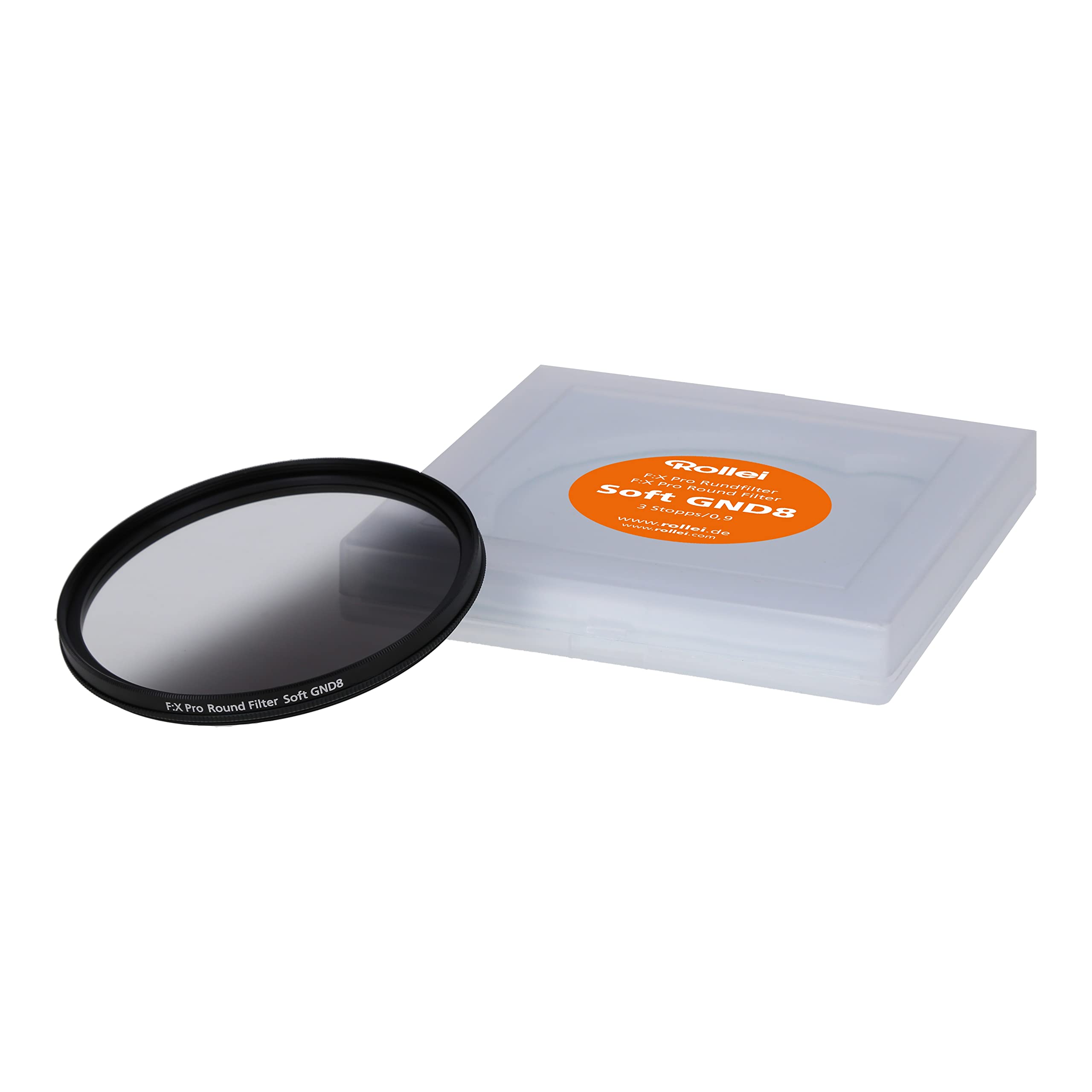 Rollei F:X Pro Grauverlaufs-Rundfilter Soft GND 8 Schraub-Filter mit drehbarem Ring zur Einstellung des Verlaufs entlang der Drehachse(67 mm) & F:X Pro Rundfilter