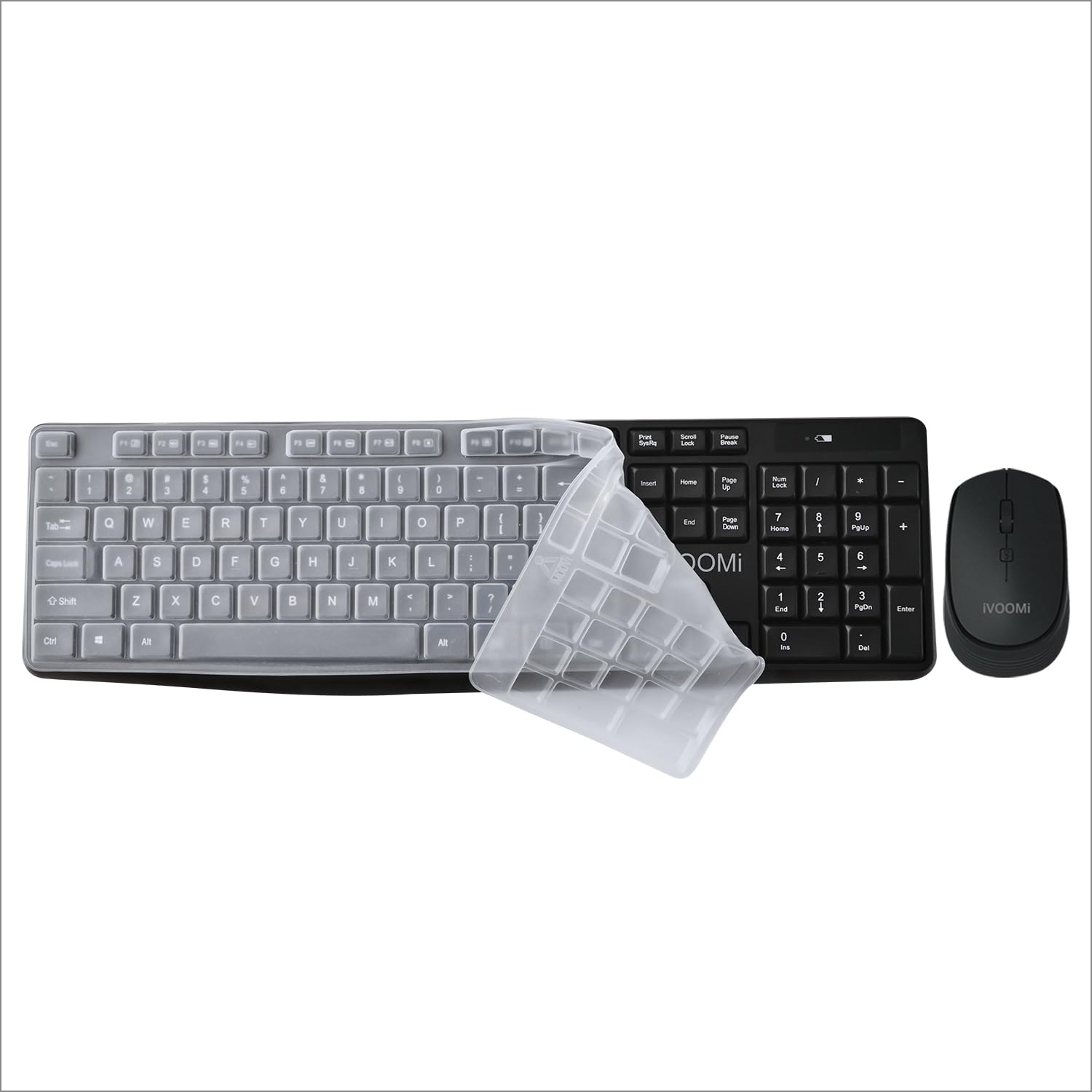 IVOOMI Spice Wireless Keyboard & Mouse Set, 2.4 GHz and 1600DPI, Full-Size Layout with Numeric Pad, Spill Resistant, Rupee Key, for Win/Mac/Linux, BIS Approved, Included Free Keyskin, 1 Year Warranty (B0D5JVLRGN) Amazon Price History, Amazon Price Tracker