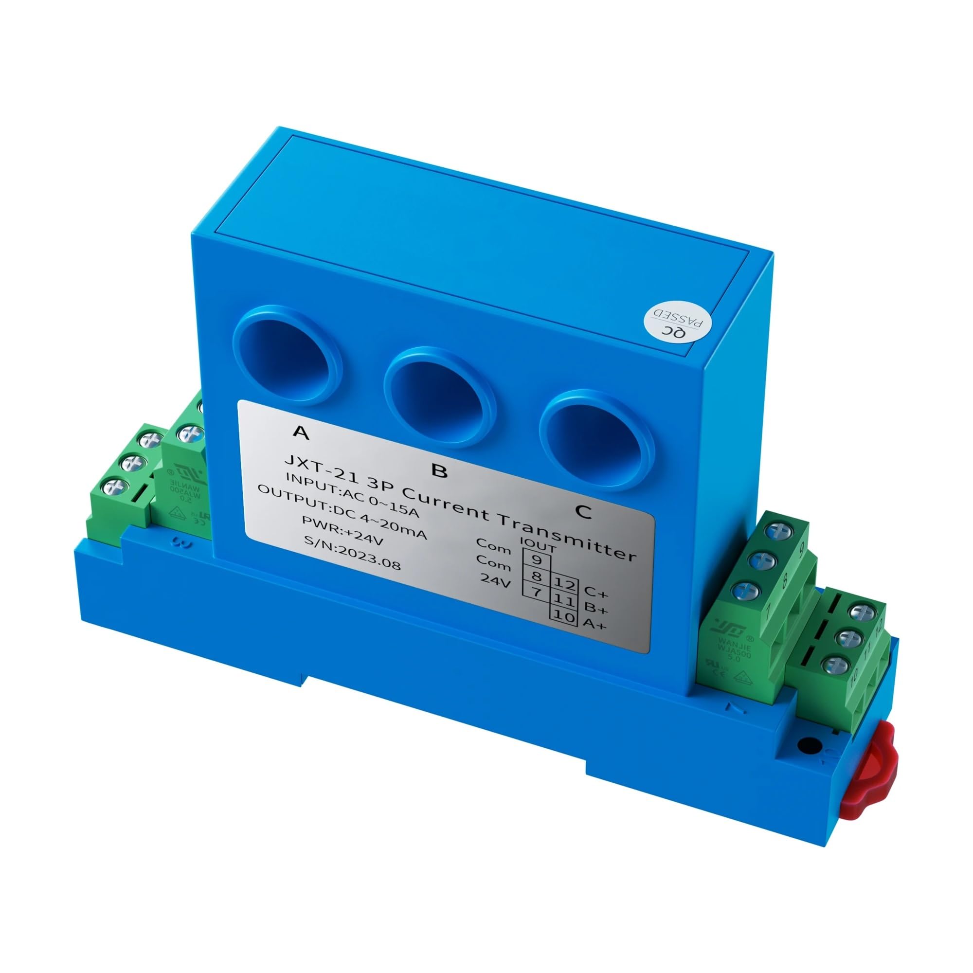 Capteur de Courant Alternatif 0-50 A 0-30 A 0-25 A 0-10 A 0-5 A Transmetteur de Courant 4-20 mA 0-10 V 0-5 V Capteur de Courant RS485 DC24 V(AC 0-45A,0-10V)